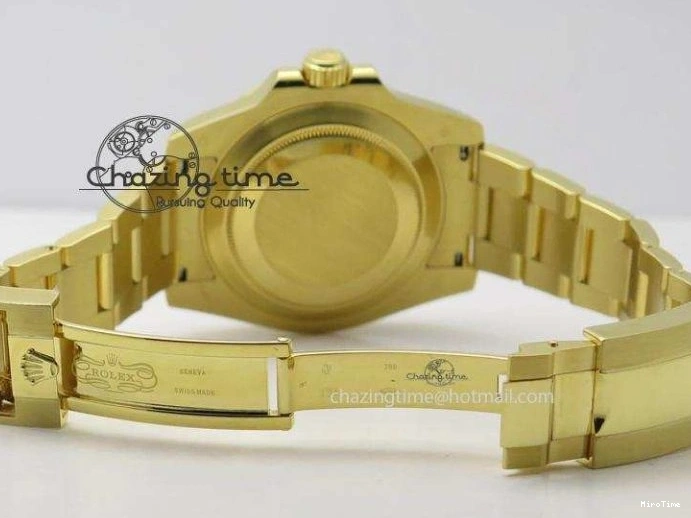 MiroTime 0116 RelaxedFit GMT-Master II 116718 LN Bp-Maker Best Edition YG Wrapped Bezel Black Dial On YG Bracelet ETA 3988